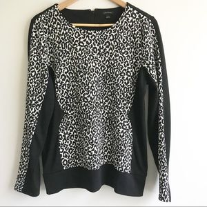 Ann Taylor Leopard Panel Top